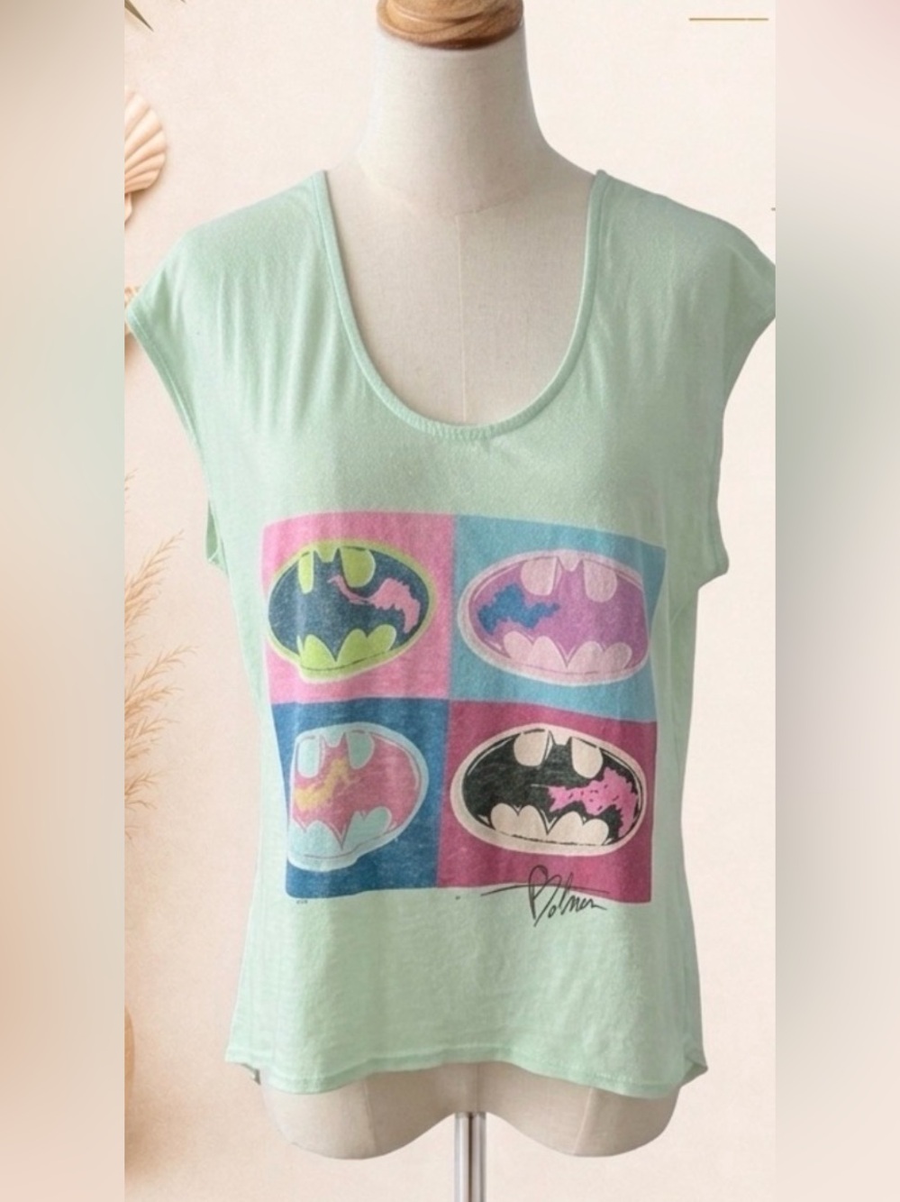 Junk Food Clothing Mint Short-Sleeve Batman Pop-Art Tee Small